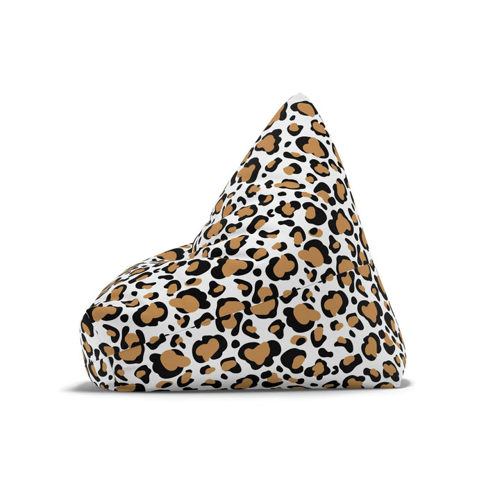 Maison d'Elite Leopard Bean Bag Chair Cover - Customizable and Durable-Home Decor-Printify-38" × 42" × 29"-Without insert-Très Elite