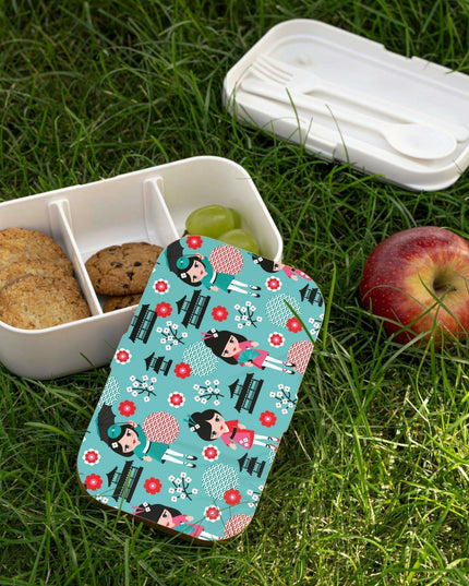 Personalized Sustainable Wooden Bento Lunch Box Set - Elegant Meal Organizer