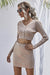 Sophisticated Elegance V-Neck Sweater and Skirt Set - Chic Matching Outfit