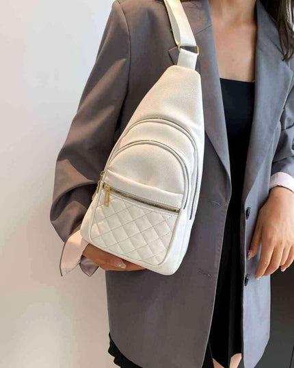 Elegant PU Leather Crossbody Sling Bag