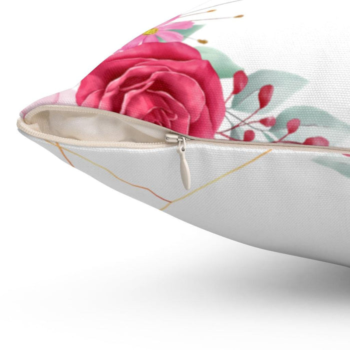 Maison d'Elite Floral vintage double-sided print and reversible decorative cushion cover