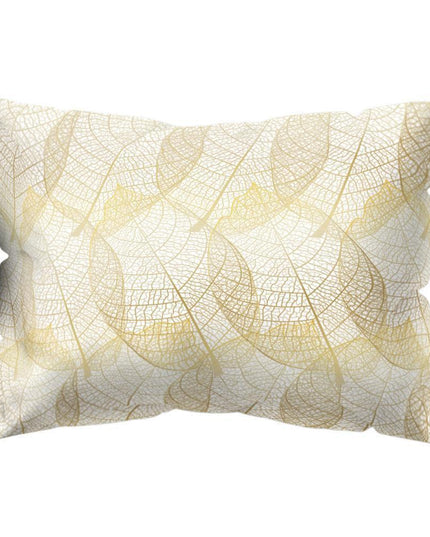 Charming Botanical Print Pillow Cover - Luxurious Peach Skin Cushion Case