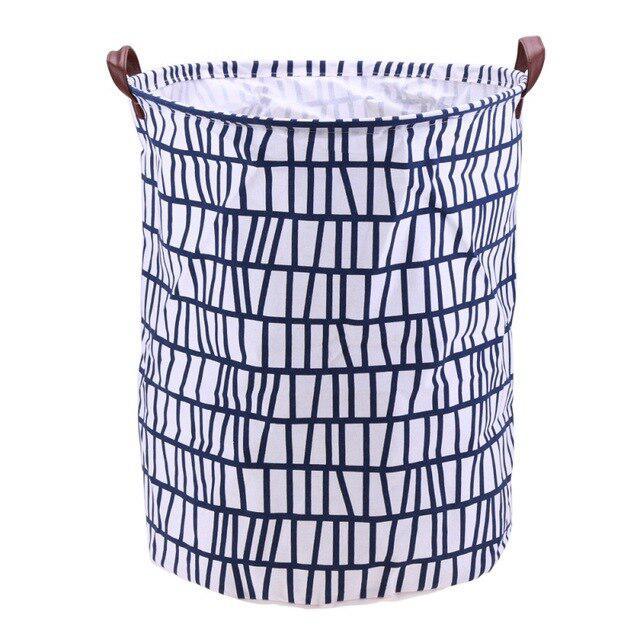 Eco-Chic Folding Linen Laundry Basket for Organized Home Essentials