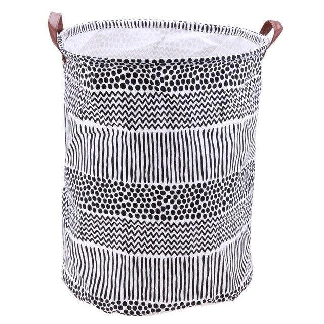 Collapsible Linen Laundry Basket Bag with Eco-Friendly Design