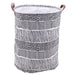 Eco-Chic Foldable Cotton Linen Storage Bin - Jumbo Tote for Organization