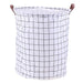 Eco-Chic Foldable Cotton Linen Storage Bin - Jumbo Tote for Organization