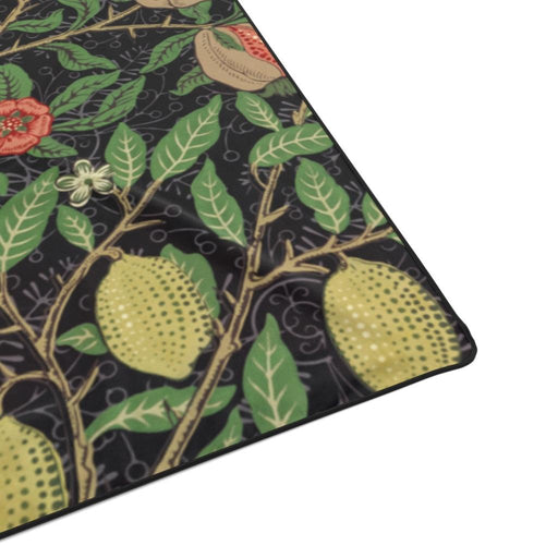 Fruit pattern by William Morris Black Trim Polyester Blanket - Très Elite