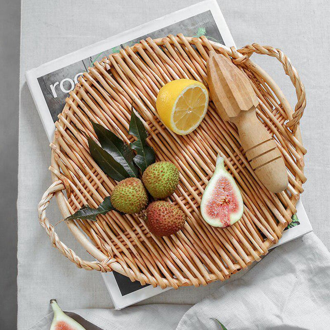 Eco Chic Dual-Handled Serving Trays for Fruits and Desserts