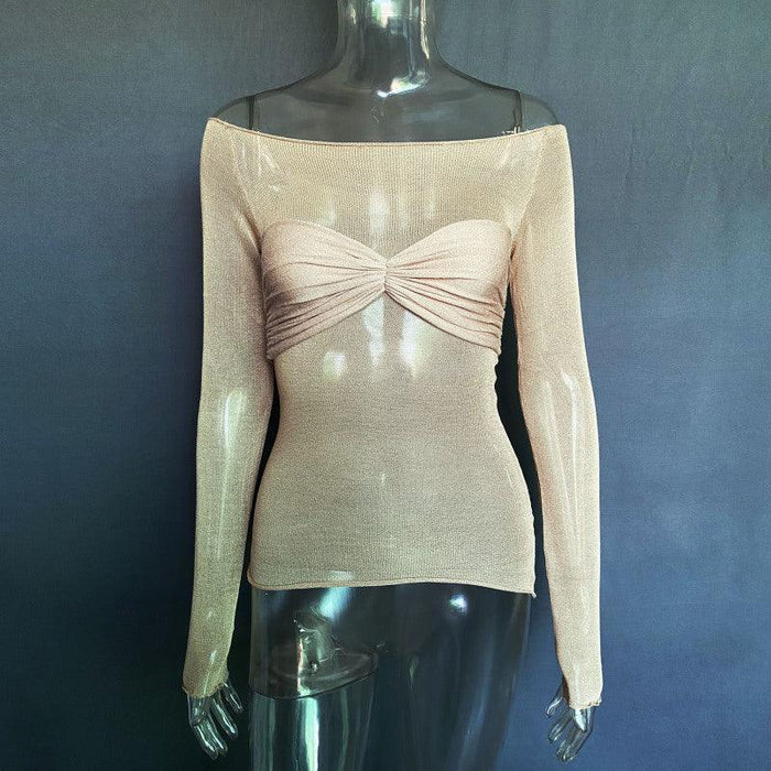 Light and Airy Boat Neck Sheer Top: Effortless Chic Elegance