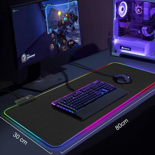 Radiation-Shielded Extra-Large LED Gaming Mousepad - Available Now with 0.55kg Weight