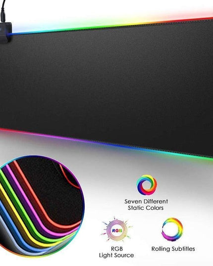 Radiation-Shielded Extra-Large LED Gaming Mousepad - Available Now with 0.55kg Weight