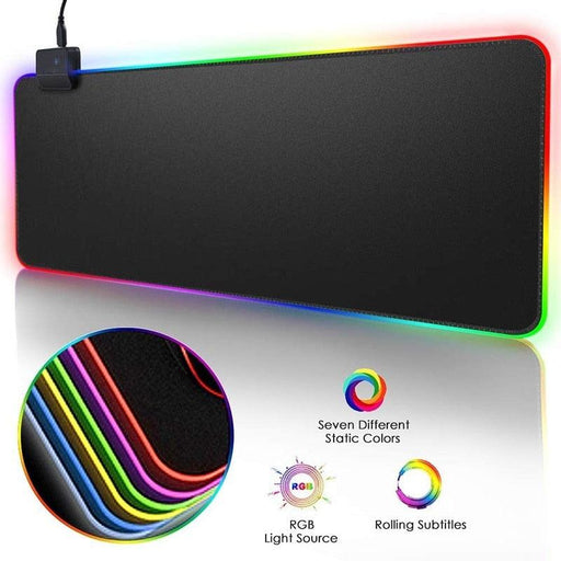 Large LED Gaming Mousepad with Radiation Protection - Stock Status - 0.55kg Package Weight