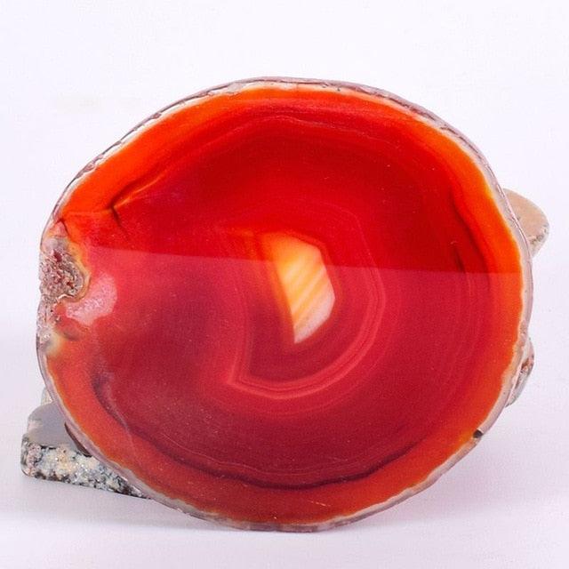 Gems Crafts Stone Pad Natural Agate Slice Coaster - Très Elite
