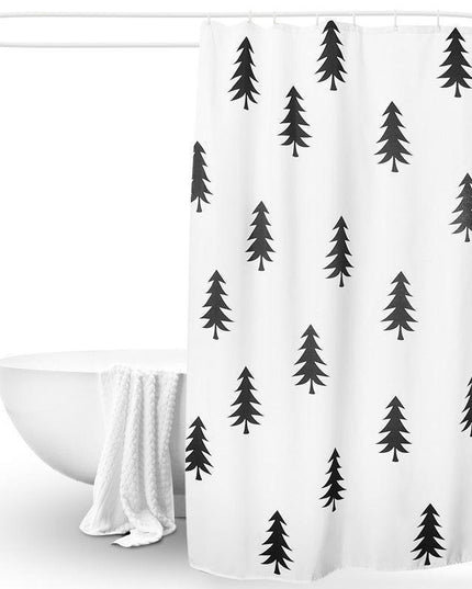 Modern Chic Geometric Waterproof Shower Curtain for Upscale Bathrooms