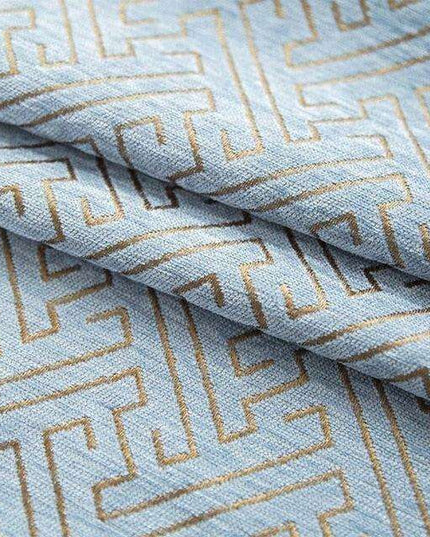 Chic Geometric Jacquard Chenille Curtains for Elegant Privacy Enhancement