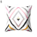 Modern Square Geometric Throw Pillow Case for Contemporary Home Styling