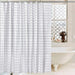 Geometric plastic bath screen curtains for bathroom - Très Elite