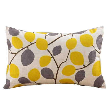 Contemporary Geometric Linen Cotton Cushion Cover for Stylish Home Decoration - Rectangular Shape (30cm x 50cm)