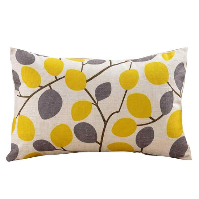Contemporary Geometric Linen Cotton Cushion Cover for Stylish Home Decoration - Rectangular Shape (30cm x 50cm)