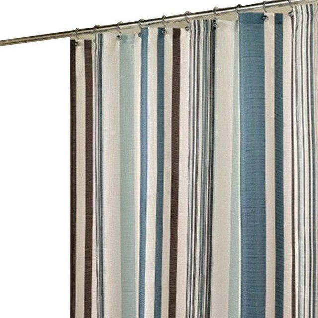 Modern Waterproof Geometric Shower Curtain with 12PC Hooks