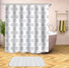 Chic Water-Repellent Geometric Shower Curtain Set with Hooks