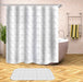 Modern Geometric Shower Curtain Set with Hooks