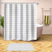 Chic Water-Resistant Geometric Shower Curtain Set with Hooks