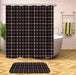 Chic Water-Repellent Geometric Shower Curtain Set with Hooks