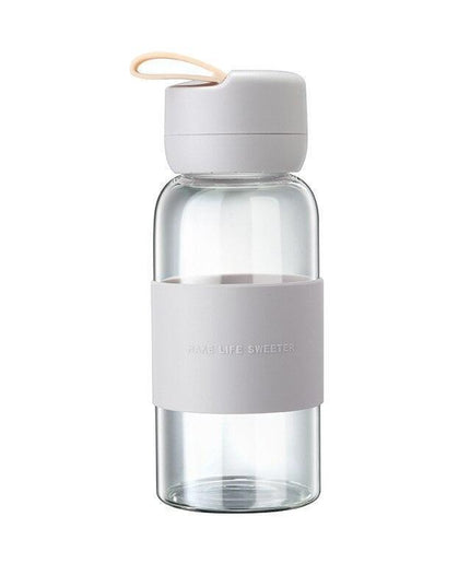 Eco-Friendly Glass Hydration Bottle with Silicone Protection - Stylish and Sustainable Essentials