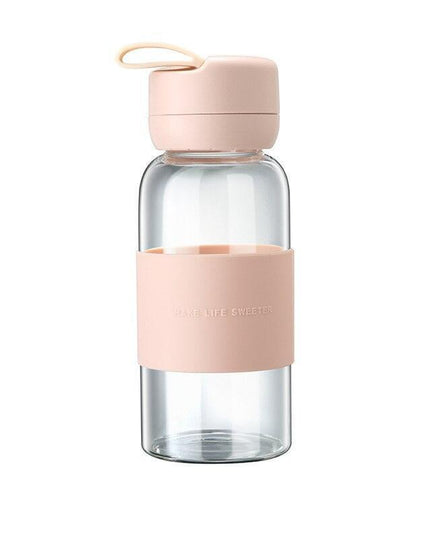 Eco-Friendly Glass Hydration Bottle with Silicone Protection - Stylish and Sustainable Essentials