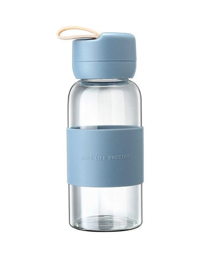 Eco-Friendly Glass Hydration Bottle with Silicone Protection - Stylish and Sustainable Essentials