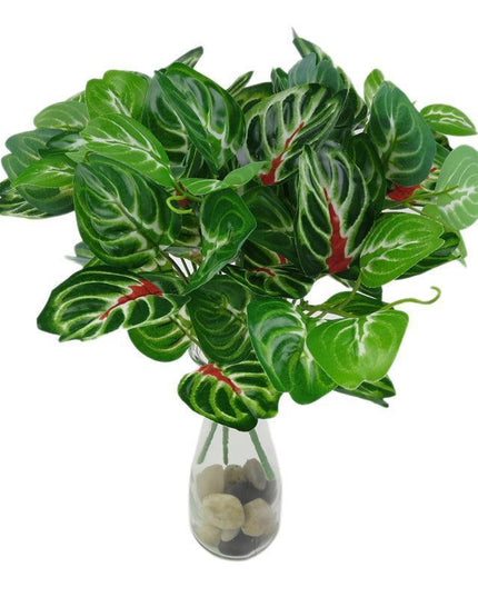 Lively Multicolor Faux Silk Leaf Arrangement - Chic Home Decor Display