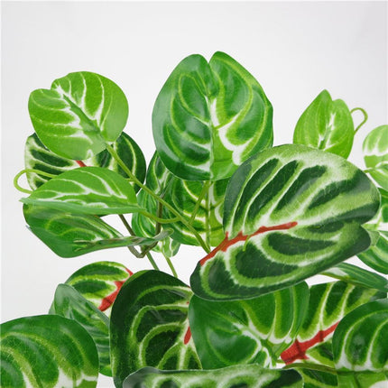 Lively Multicolor Faux Silk Leaf Arrangement - Chic Home Decor Display