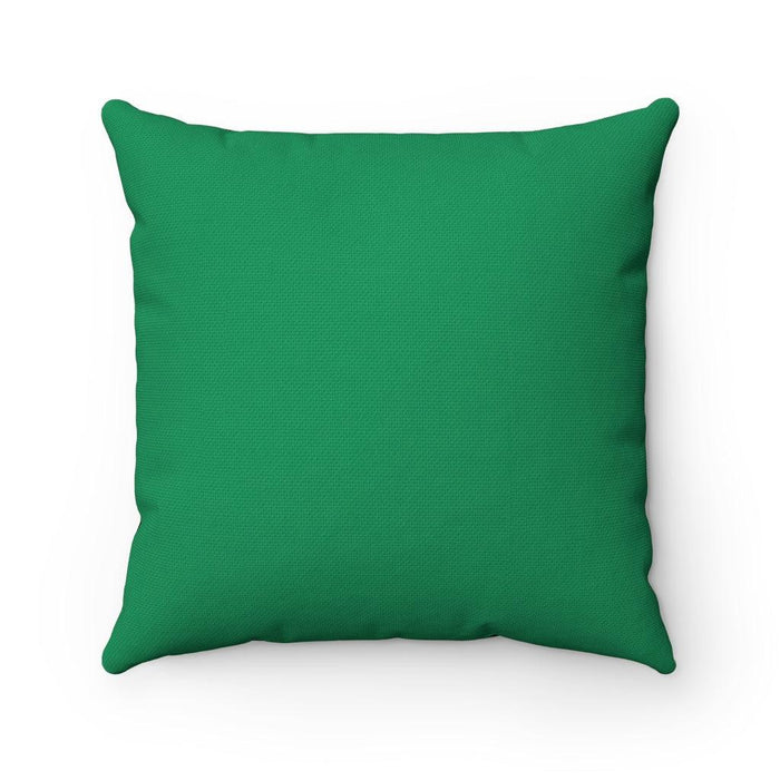 Green Houndstooth Decorative Cushion Cover