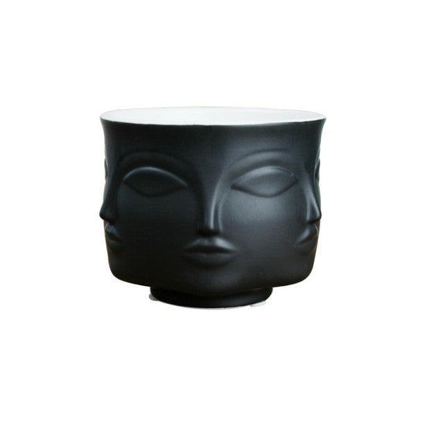 Contemporary Ceramic Head Planter for Modern Floral and Succulent Showcase