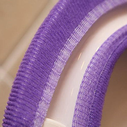 Elegant Floral Luxury Acrylic Fiber Toilet Seat Cover - 30cm Diameter