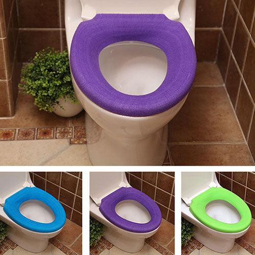Luxurious Comfort: Floral Warmth Toilet Cover in Acrylic Fibers - 30cm Diameter