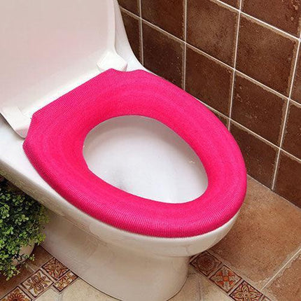 Elegant Floral Luxury Acrylic Fiber Toilet Seat Cover - 30cm Diameter