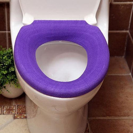 Elegant Floral Luxury Acrylic Fiber Toilet Seat Cover - 30cm Diameter