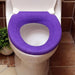 Floral Elegance: Cozy Toilet Seat Cover made of Acrylic Fibers - 30cm Diameter