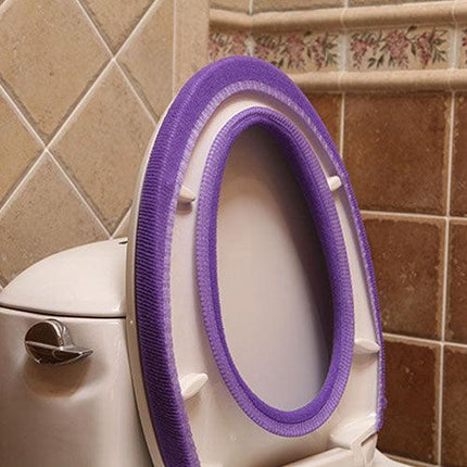 Elegant Floral Luxury Acrylic Fiber Toilet Seat Cover - 30cm Diameter