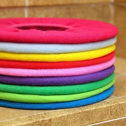 Elegant Floral Luxury Acrylic Fiber Toilet Seat Cover - 30cm Diameter