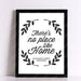 'Home Harmony' Motivational Canvas Print to Elevate Your Living Space