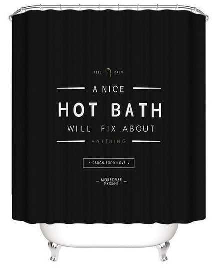 Sophisticated Black Elegance Shower Curtain | Unique Bathroom Style Upgrade