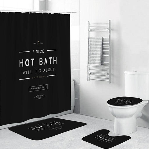 Bold Black Beauty | Unique Shower Curtain with Personality