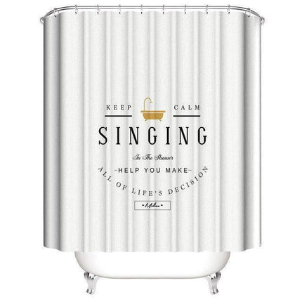 Modern Chic Black Shower Curtain | Transform Your Bathroom Style