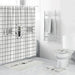 VIBRANT BATH | Black Design | Shower Curtain