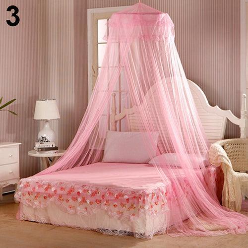 House Bedding Decor - Summer Sweet Style Round Bed Canopy Mosquito Net - Protects You from Mosquitoes