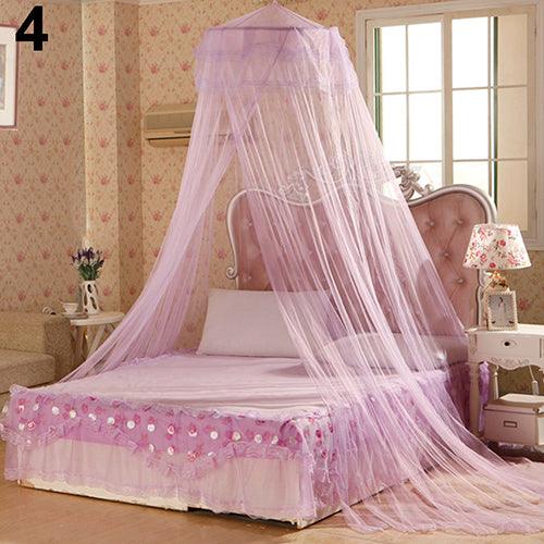 House Bedding Decor - Summer Sweet Style Round Bed Canopy Mosquito Net - Protects You from Mosquitoes