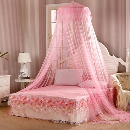 House Bedding Decor - Summer Sweet Style Round Bed Canopy Mosquito Net - Protects You from Mosquitoes